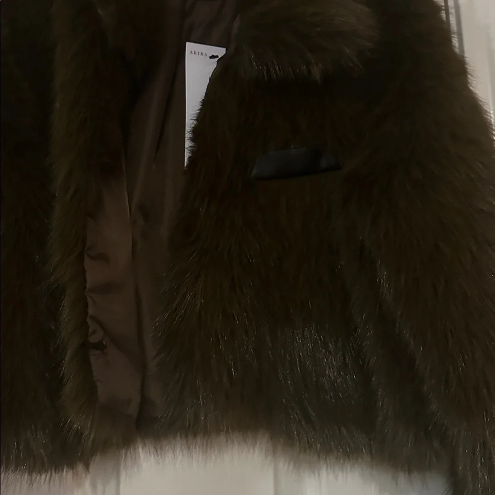 Akira fur jacket- Rich Brown - Picture 3 of 7